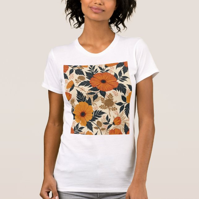 Bold Floral Geometry Women's T - Shirt (Vorderseite)