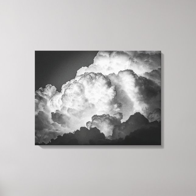 Bold Fluffy Clouds Leinwand Art Print (Vorderseite)