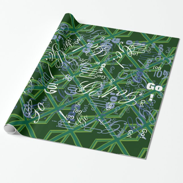 Bold Forest Green Union Jack Geschenkpapier (Ungerollt)