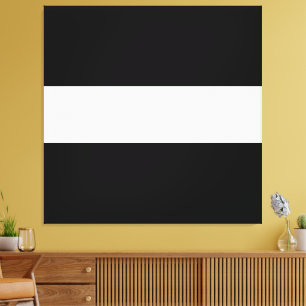 Bold Fun Sporty Wide Schwarz-weiß Summer Stripes Leinwanddruck