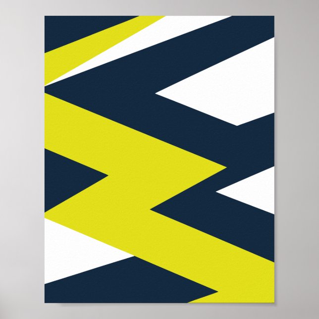 Bold Geometric Abstrakt Pattern Poster (Vorne)