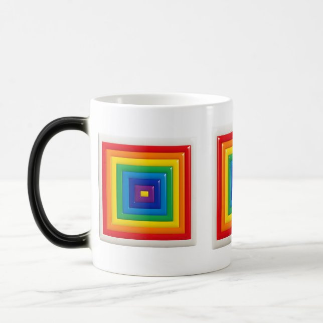 Bold Geometric Color Block  Verwandlungstasse (Links)