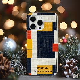 Bold Geometric Grid - Rot, Gelb und Schwarz Case-Mate iPhone Hülle