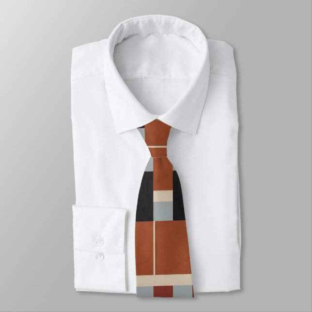 Bold Geometric Neck Tie Krawatte (Gebunden)
