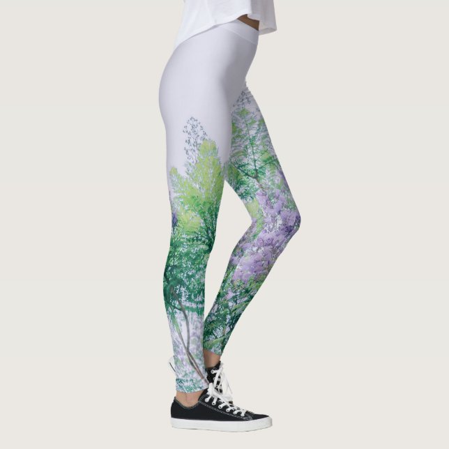 Bold Geometric Pattern Leggings für Fitness Enthus (Rechts)