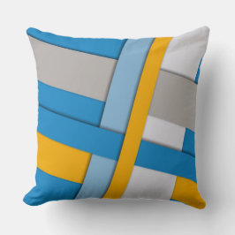 Bold Geometric Throw Pillow Kissen