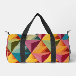 Bold Geometric Triangle Pattern  Duffle Bag