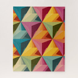 Bold Geometric Triangle Pattern Puzzle