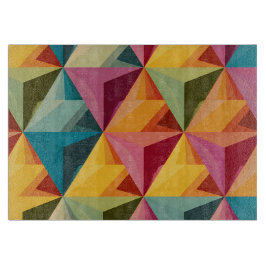 Bold Geometric Triangle Pattern Schneidebrett