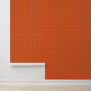 Bold Geometric Weave: Ein modernes Muster Tapete