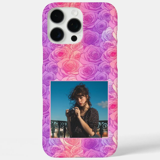 Bold Girlfriend Gift Rose Floral Custom  Case-Mate iPhone Hülle (Rückseite)