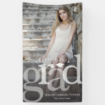 Bold GRAD Black Ombre Overlay Foto Abschluss