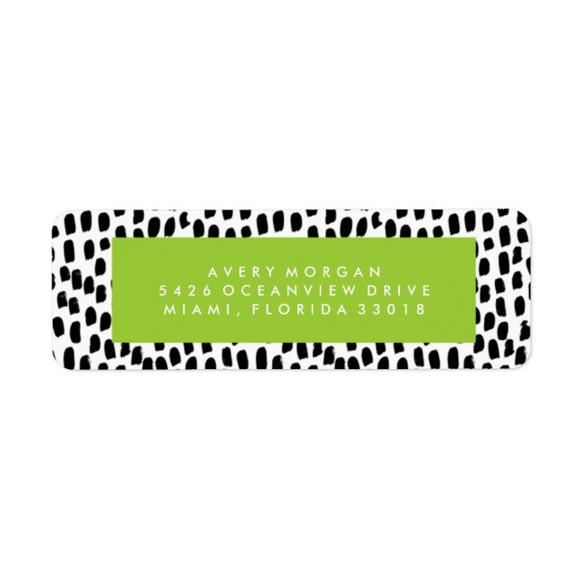 Bold Grad Lime Green Abschluss Address Labels (Vorne)