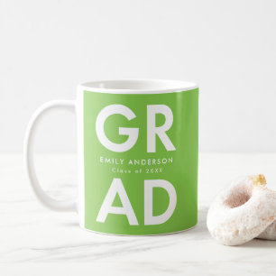 Bold Grad Lime Green Abschluss Kaffeetasse