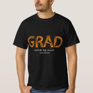 Bold Grad Trendy Abschluss Personalisierter T - Sh T-Shirt