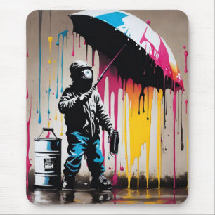 Bold Graffiti Kid Design Mousepad