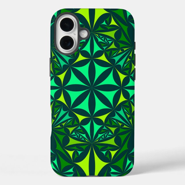 Bold Gren Kaleidoscope Case-Mate iPhone Hülle (Rückseite)