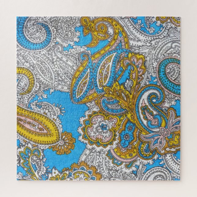Bold Grungy Islamic Psychedelic Ornament Puzzle (Vertikal)