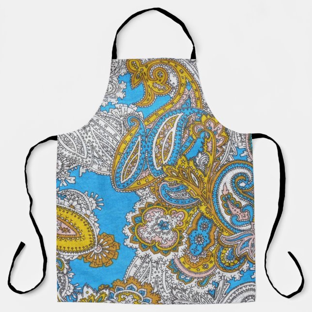 Bold Grungy Islamic Psychedelic Ornament Schürze (Vorderseite)