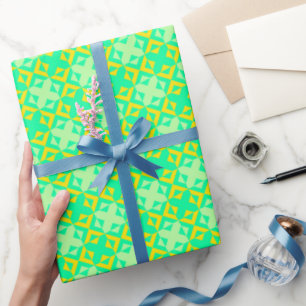 Bold Initial Geometric Special zum Geburtstag Geschenkpapier