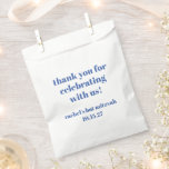 Bold Ivory Blue Custom Niedlich Bat Mitzvah Vielen Geschenktütchen<br><div class="desc">Bold Typografie Ivory Blue Custom Niedlich Bat Mitzvah Danke,  dass Sie Bags</div>