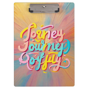 "Bold Journey Typografy" Klemmbrett