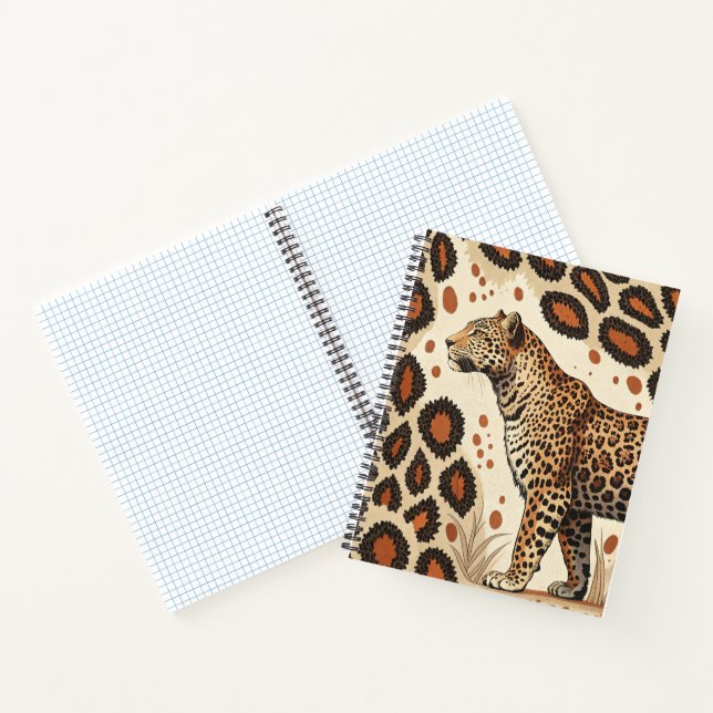 Bold Leopard Print Notebook Notizbuch (Innenseite)