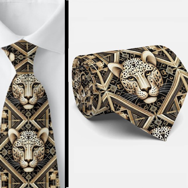 Bold Leopard Tie | Masculine Men's Fashion Krawatte (Von Creator hochgeladen)