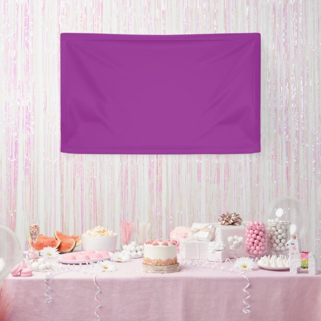 Bold Magenta Wedding Einladung mit Minimalstil Banner (Party)