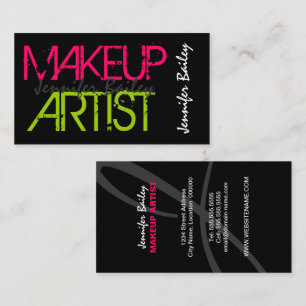 Bold Makeup Artist Visitenkarte