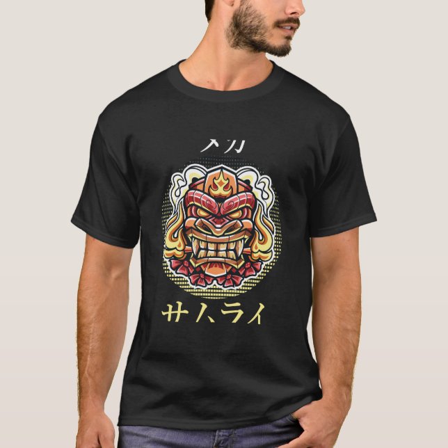 Bold Mecha Mask Designs T-Shirt (Vorderseite)