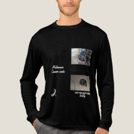 Bold Melanoma Pet Memorial Photo Layout Tri-Blend Shirt