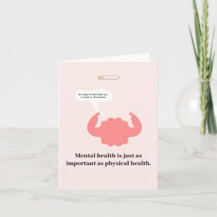 Bold Mental Health   Sei freundlich zu deinem Vers Karte