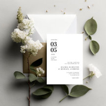 Bold Minimal Trending Wedding