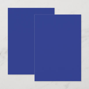 Bold Minimal Wedding Einladung in Deep Blue