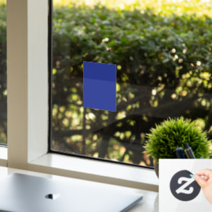 Bold Minimal Wedding Einladung in Deep Blue Fensteraufkleber