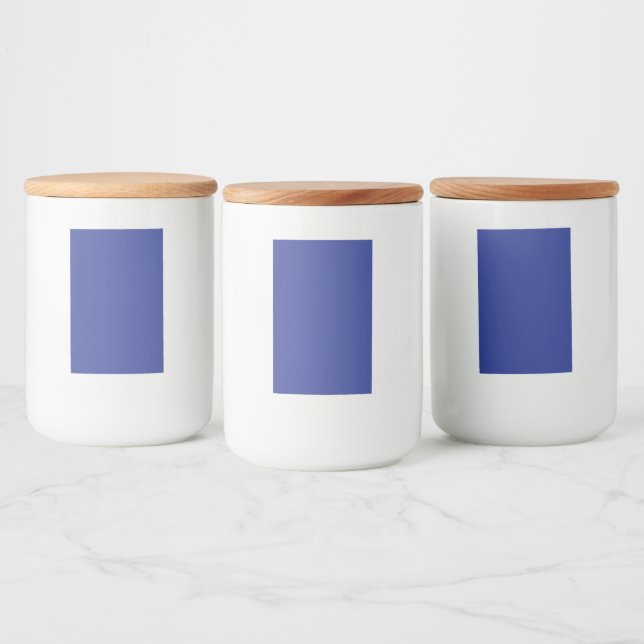 Bold Minimal Wedding Einladung in Deep Blue Lebensmitteletikett (Flaschen)