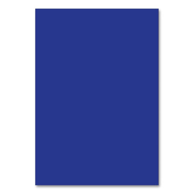 Bold Minimal Wedding Einladung in Deep Blue Tischnummer (Vorderseite)
