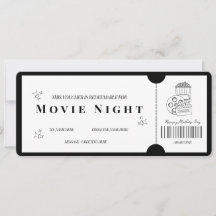 Bold Minimalistisch Movie Night Voucher