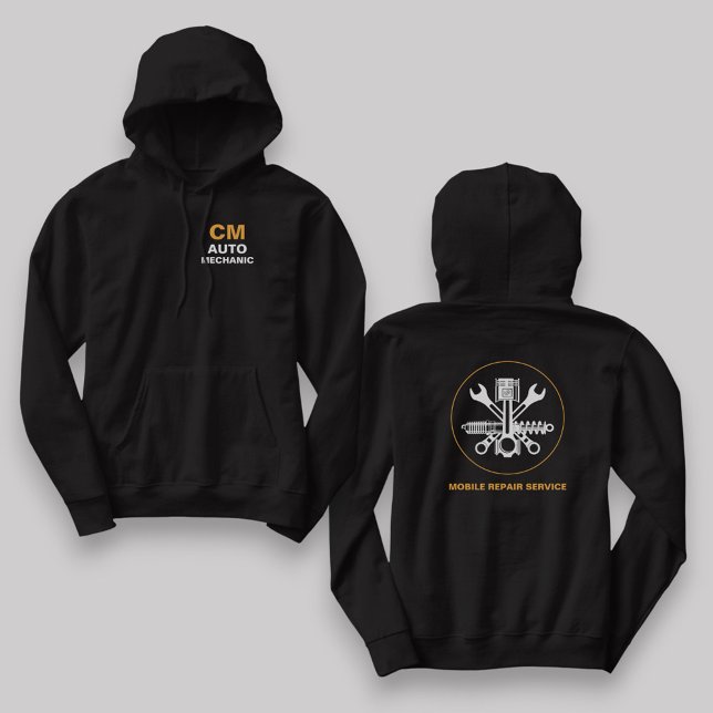 Bold Mobile Mechanic Auto Repair Services Hoodie (Von Creator hochgeladen)