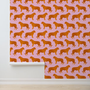 Bold Modern Big Cat Tiger Tapete