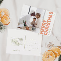 Bold Modern Frohe Weihnachten Volles Foto