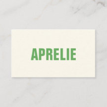 Bold Modern Green White Creative Beruflich