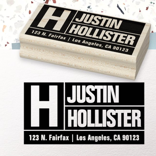 Bold & Modern Large Schriftart | Schwarze Rücksend Gummistempel (Von Creator hochgeladen)