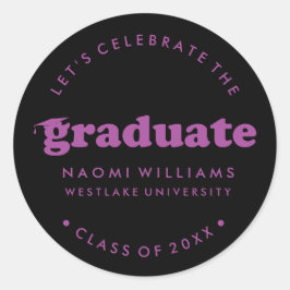 BOLD MODERN RETRO GRADUATE | ABSCHLUSS STICKER