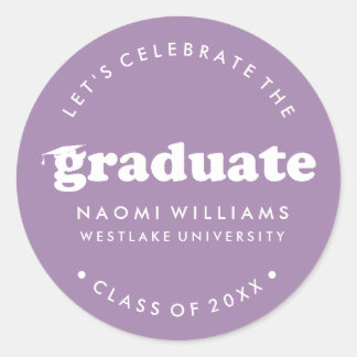 BOLD MODERN RETRO GRADUATE | ABSCHLUSS STICKER