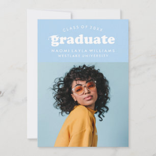 BOLD MODERN RETRO GRADUATE   EINLADUNG VON ABSCHLÜ