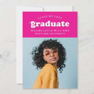 BOLD MODERN RETRO GRADUATE   EINLADUNG VON ABSCHLÜ