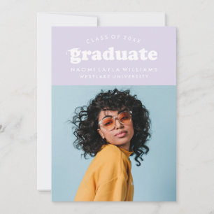 BOLD MODERN RETRO GRADUATE   EINLADUNG VON ABSCHLÜ
