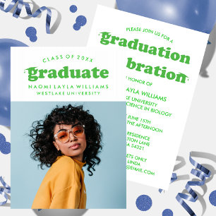 BOLD MODERN RETRO GRADUATE   EINLADUNG VON ABSCHLÜ